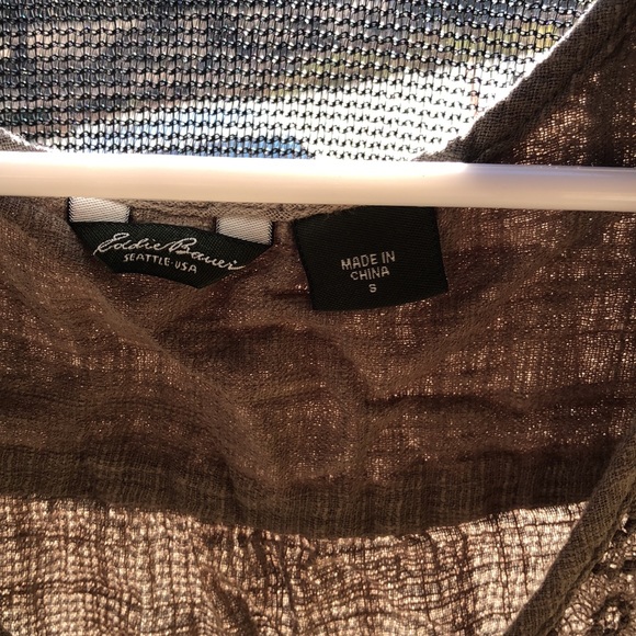 Olive green Eddie Bauer tank top - Picture 2 of 3